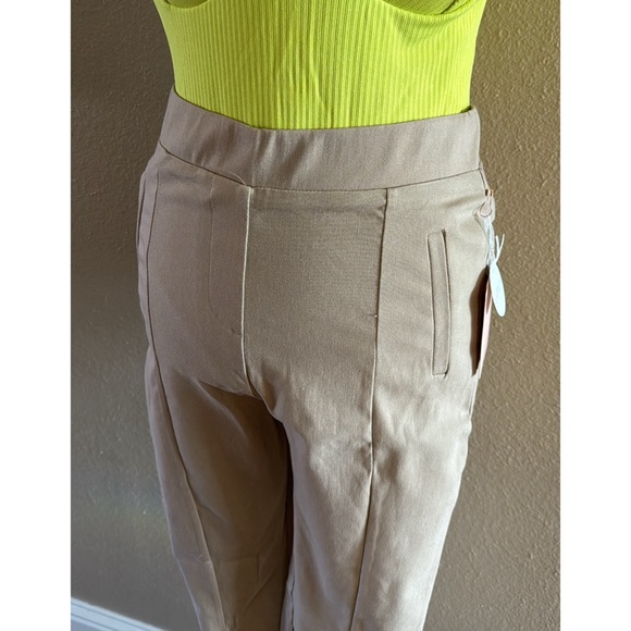 Light sand seam front pull on pants - Picture 6 of 6